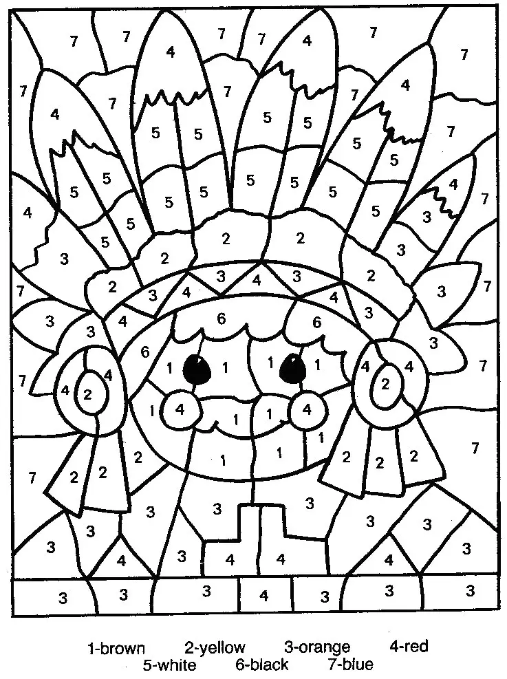 Desenhos de Nativos Americanos Para Colorir 1