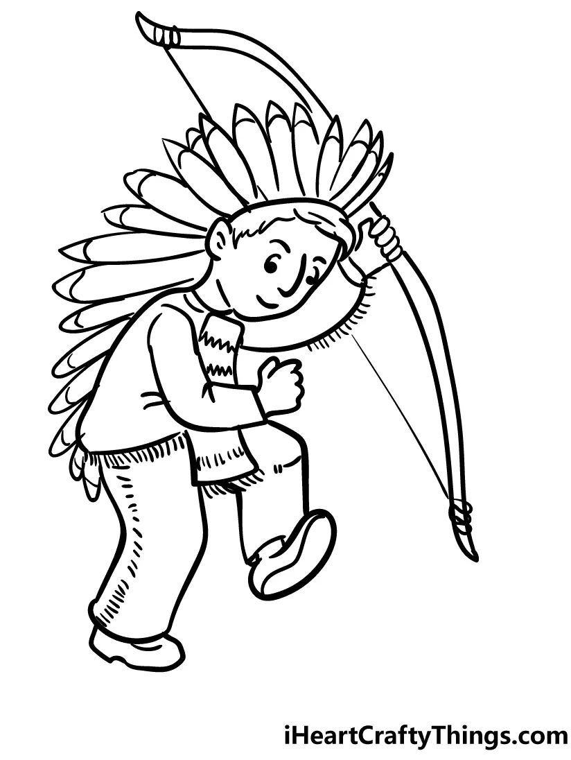 Desenhos de Nativos Americanos Para Colorir 30