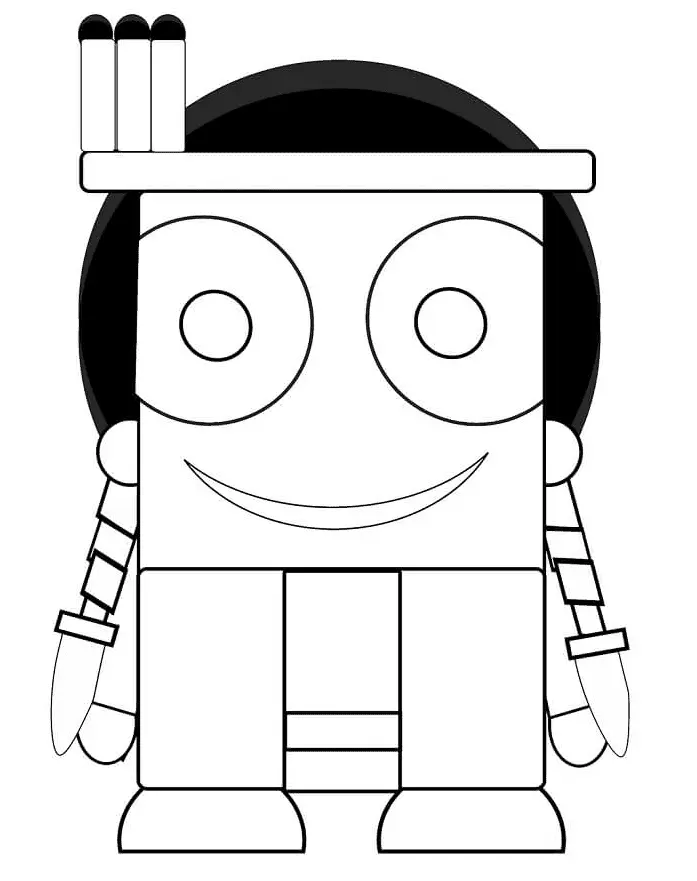 Desenhos de Nativos Americanos Para Colorir 38