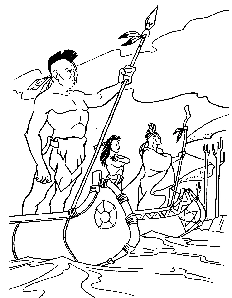 Desenhos de Nativos Americanos Para Colorir 42