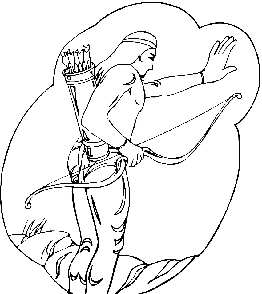 Desenhos de Nativos Americanos Para Colorir 43
