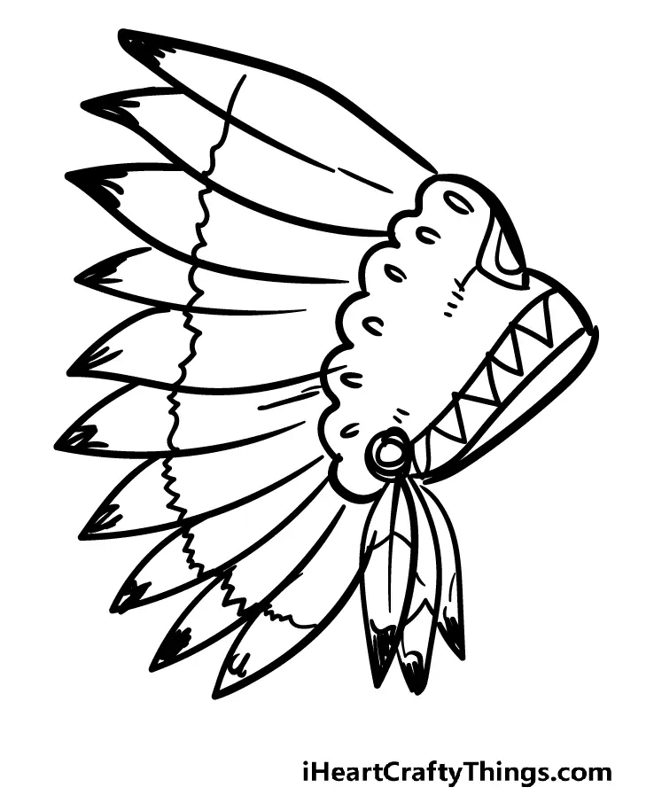 Desenhos de Nativos Americanos Para Colorir 7