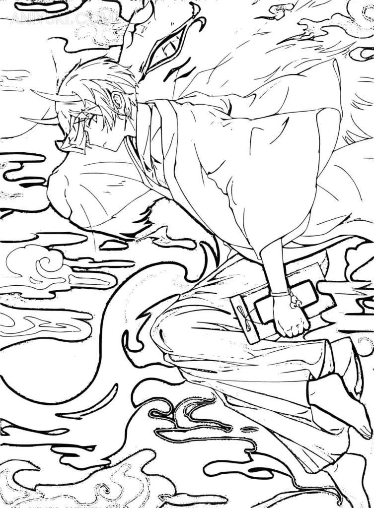 Natsume Yuujinchou Para Colorear 24
