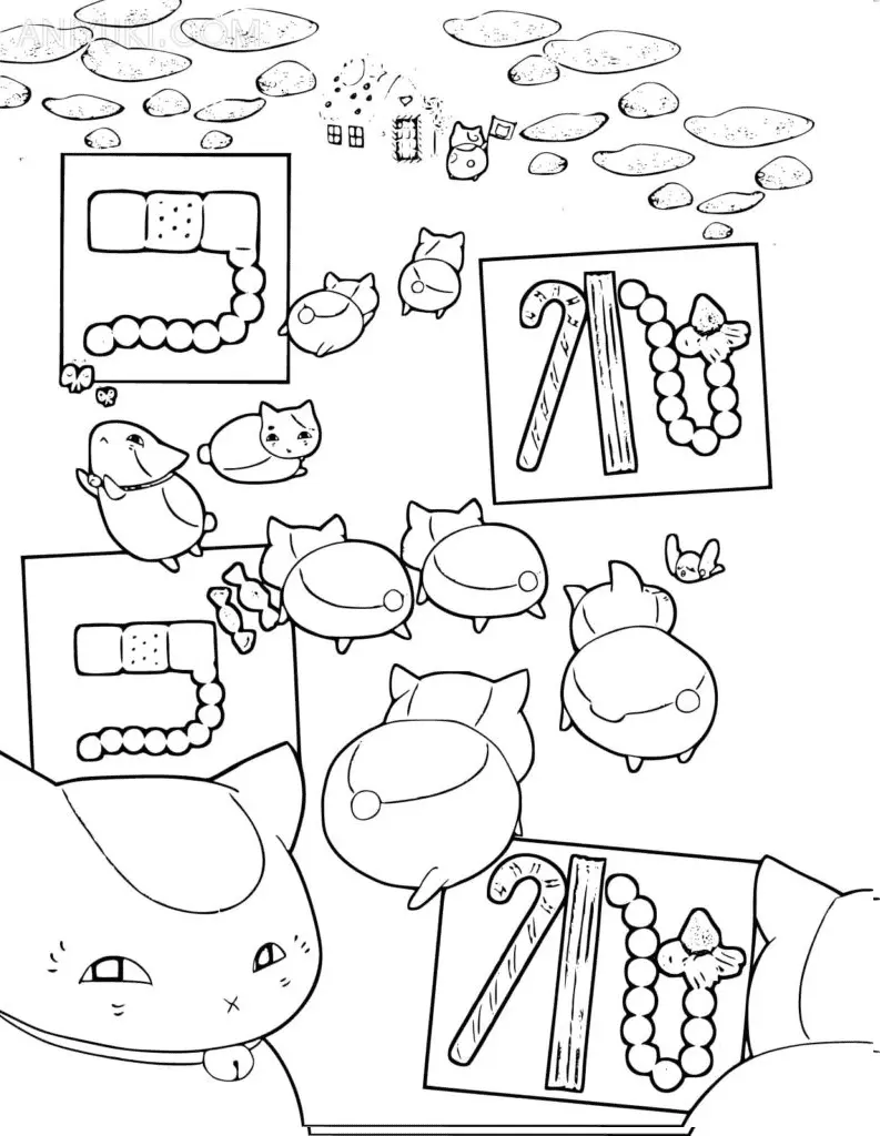 Natsume Yuujinchou Para Colorear 32