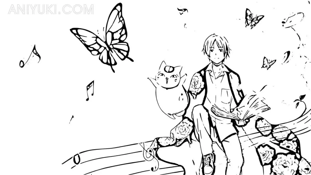 Natsume Yuujinchou Para Colorear 33