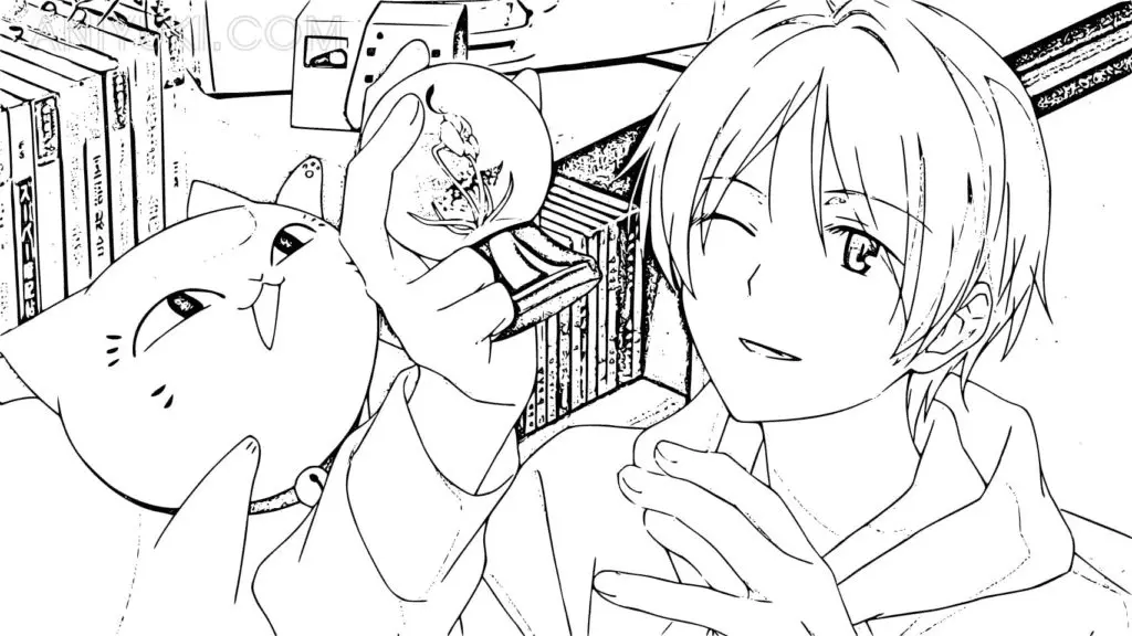 Natsume Yuujinchou Para Colorear 40