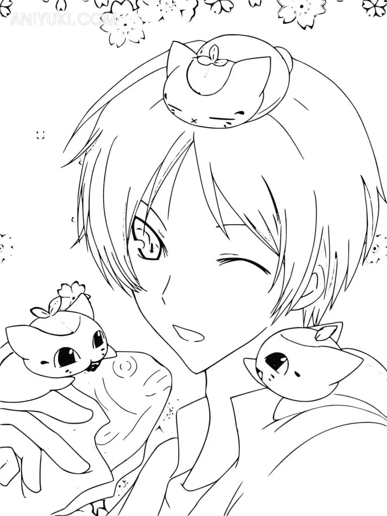 Natsume Yuujinchou Para Colorear 7