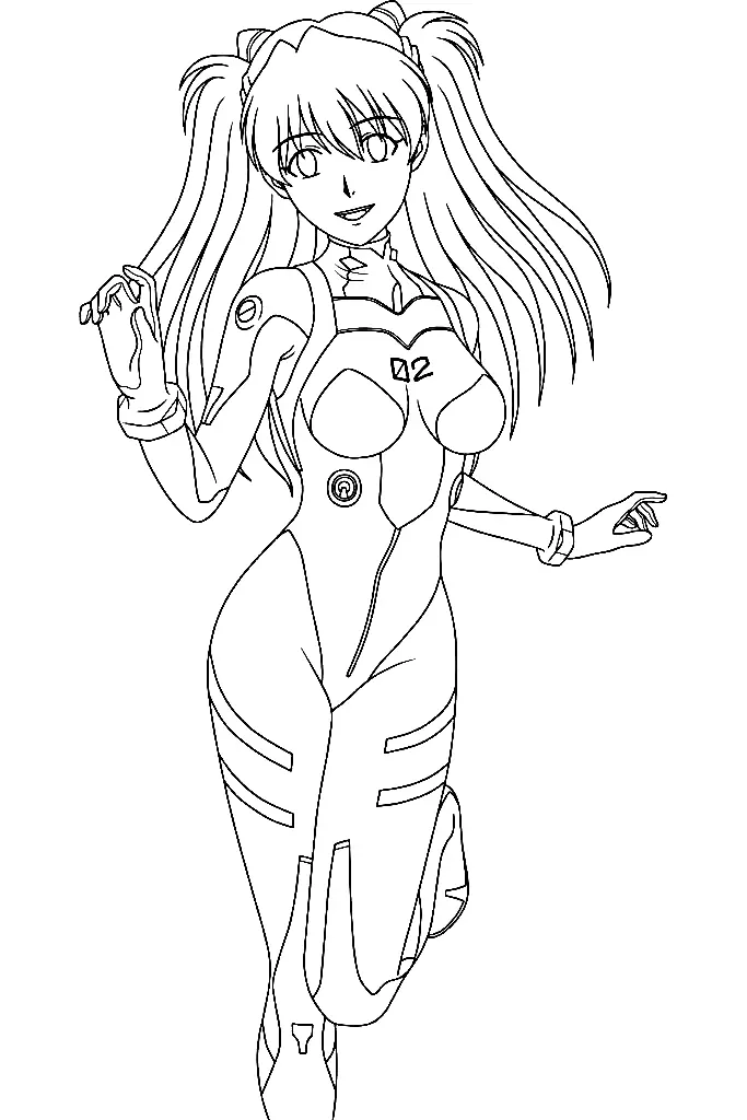 Desenhos de Neon Genesis Evangelion Para Colorir 50