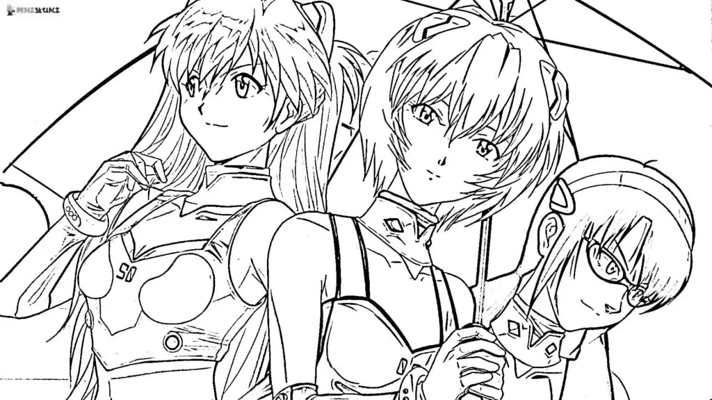 Neon Genesis Evangelion Coloring Pages 55