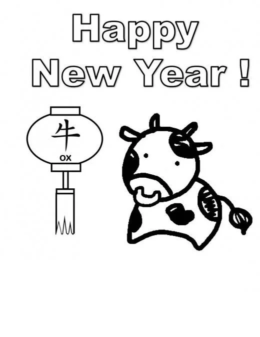 New Years Coloring Pages 184