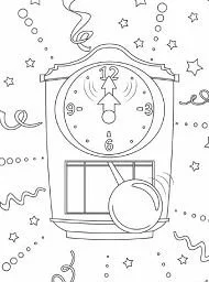 Desenhos de Ano Novo Para Colorir 34