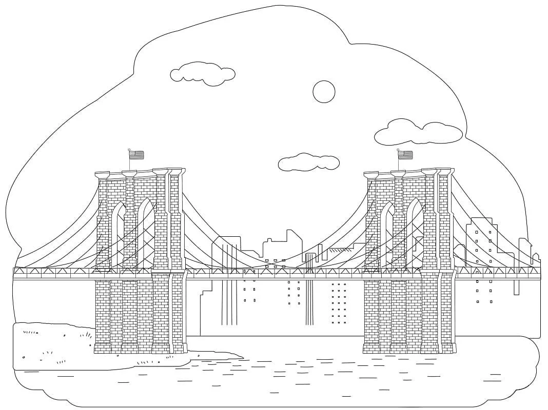 Desenhos de Nova York Para Colorir 49