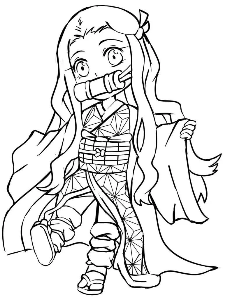 Nezuko Ausmalbilder 2