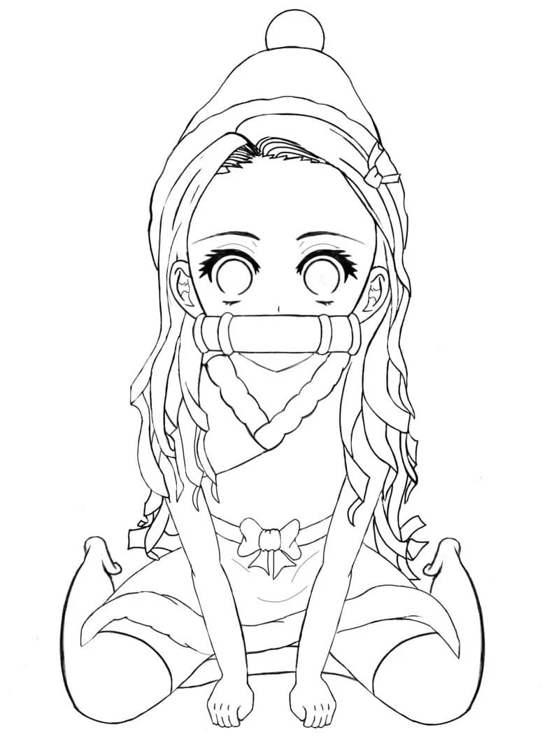 Nezuko Ausmalbilder 3