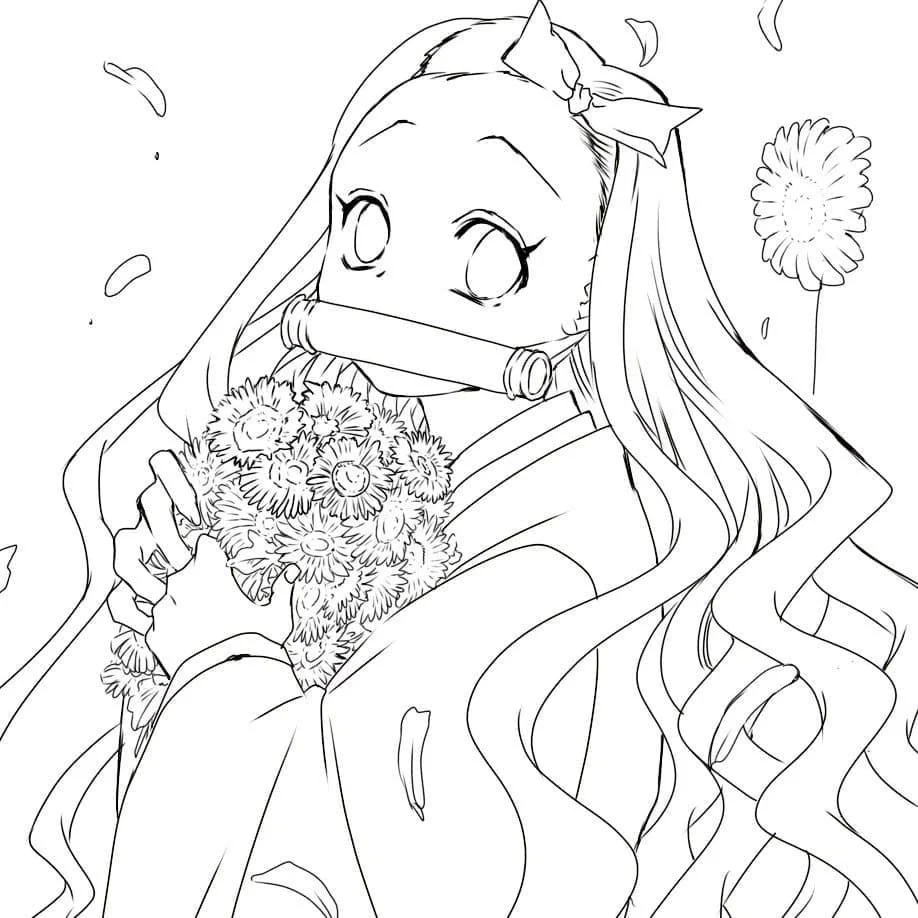 Nezuko Ausmalbilder 31
