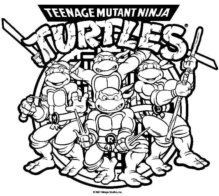 Desenhos de Tartarugas ninjas Para Colorir 41