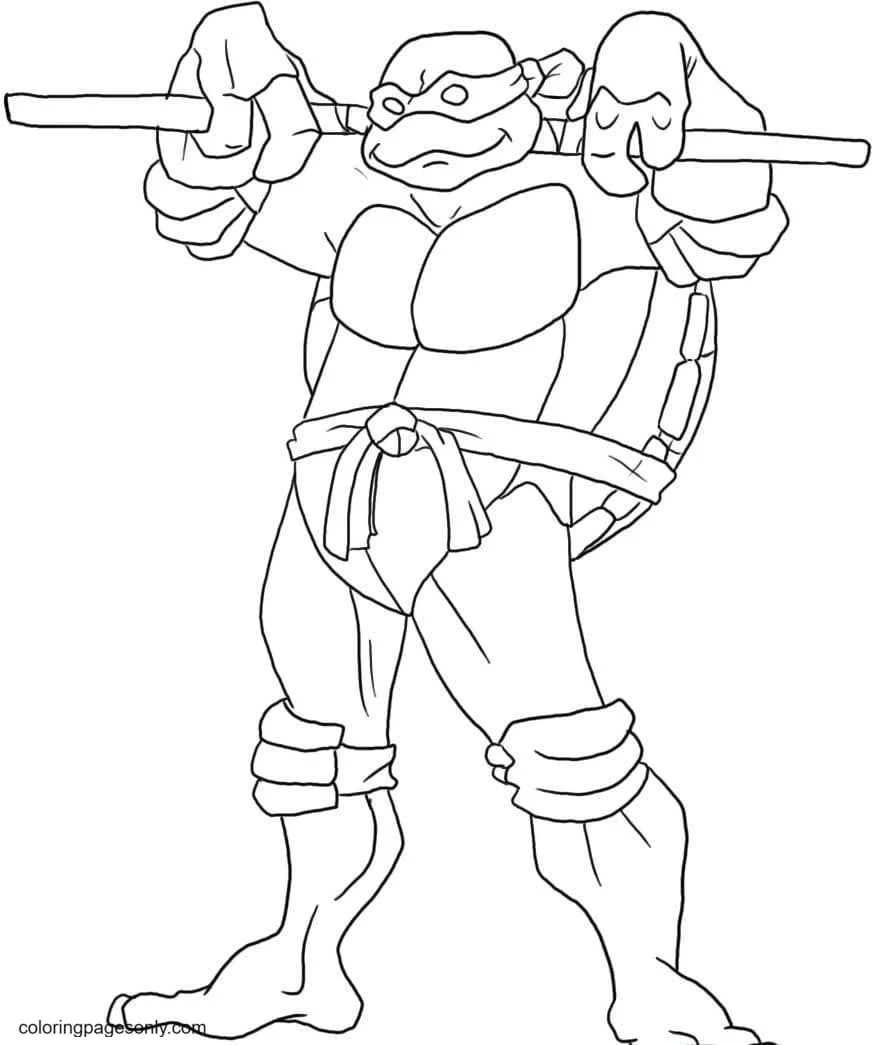 Desenhos de Tartarugas ninjas Para Colorir 7