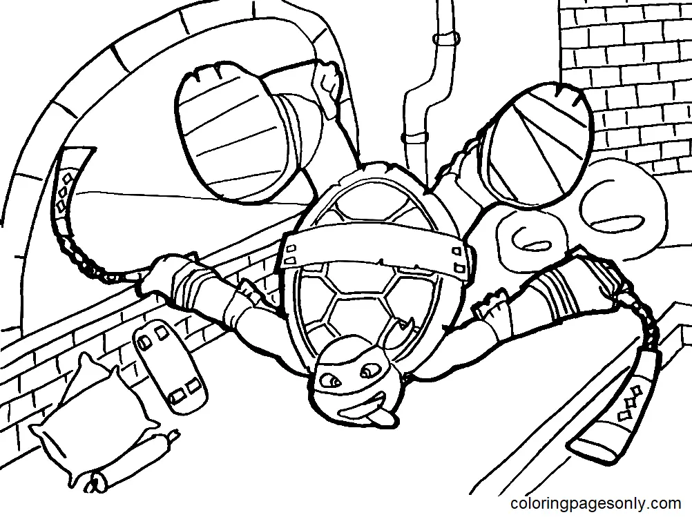 Desenhos de Tartarugas ninjas Para Colorir 74