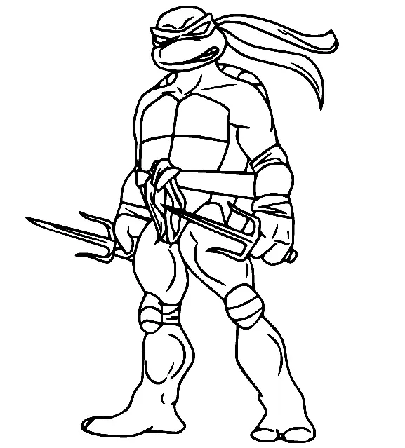 Desenhos de Tartarugas ninjas Para Colorir 8