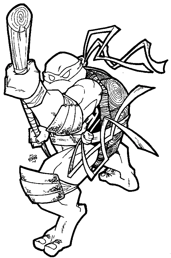 Desenhos de Tartarugas ninjas Para Colorir 85