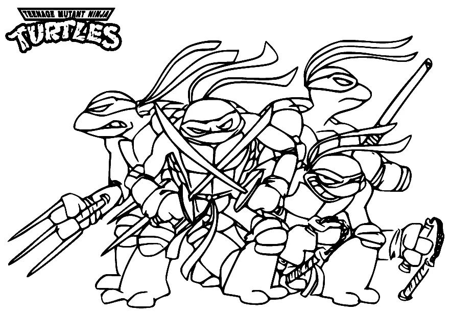 Ninja Turtles Ausmalbilder 86