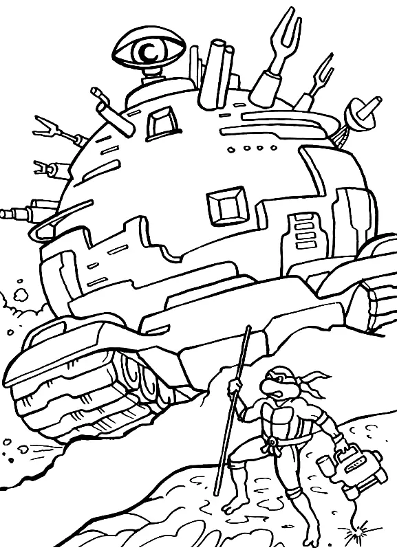Desenhos de Tartarugas ninjas Para Colorir 89