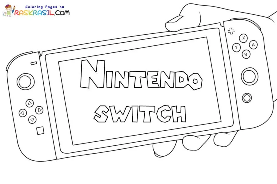 Nintendo Switch Para Colorear 1
