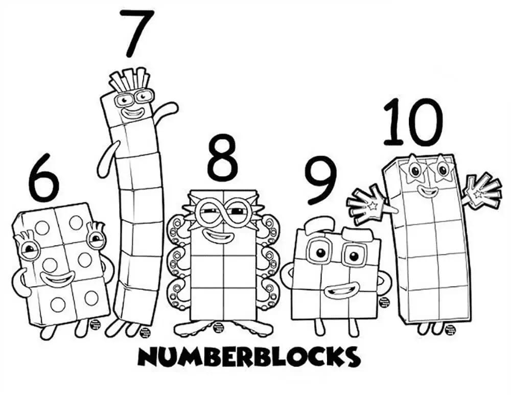 Numberblocks Para Colorear 11