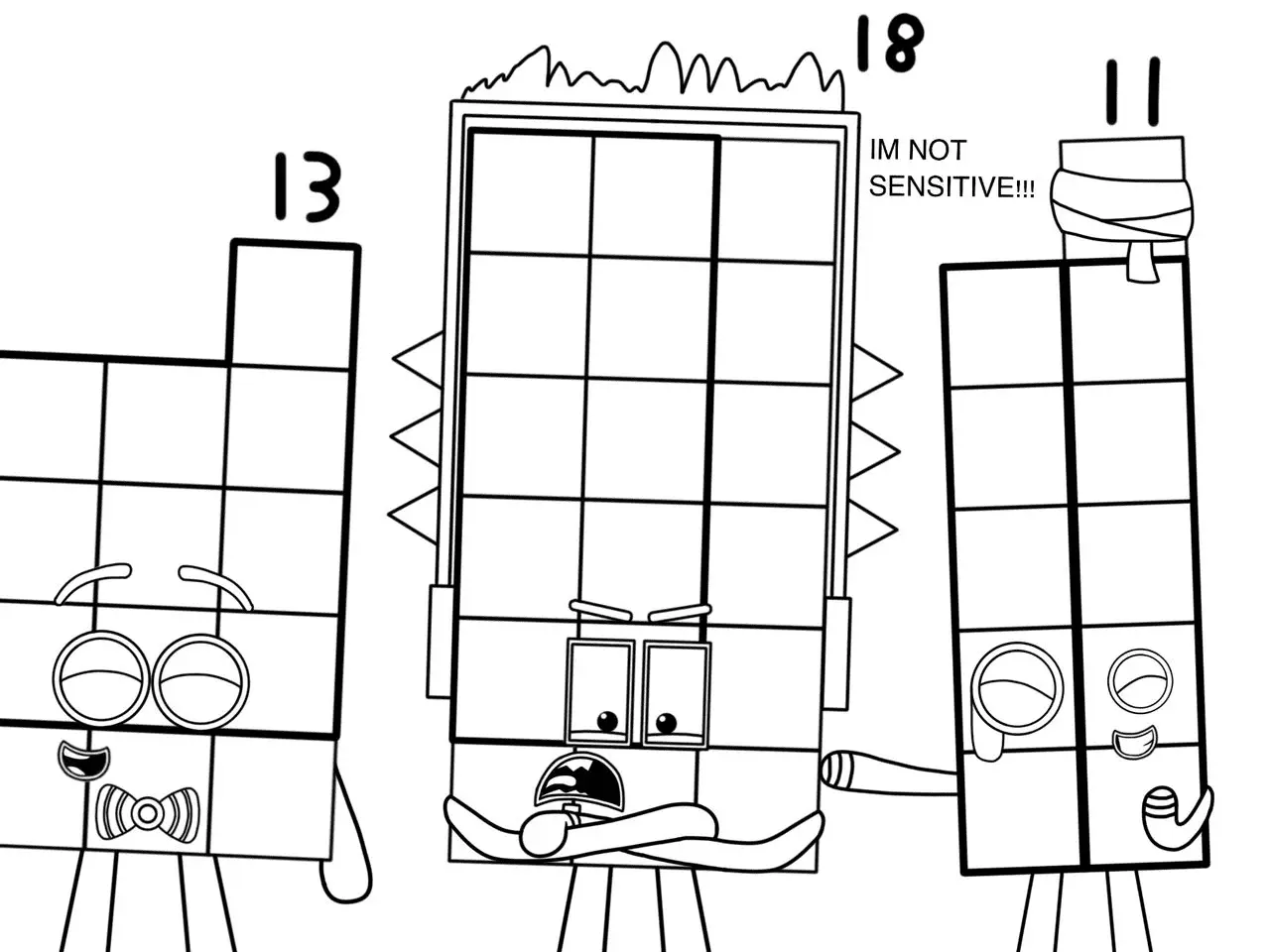 Numberblocks Coloring Pages 2