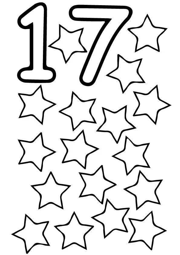 Numbers Coloring Pages 20