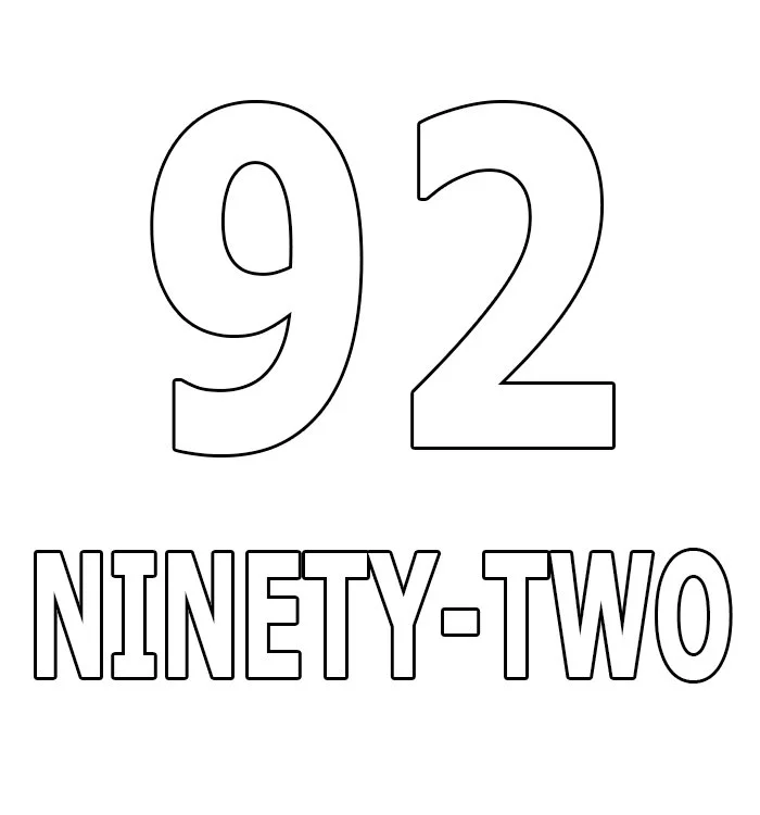 Numbers Coloring Pages 36