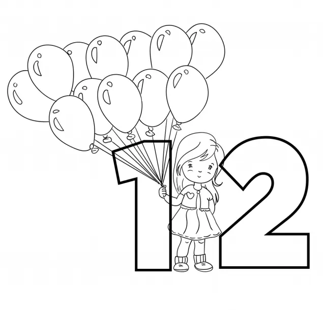 Numbers Coloring Pages 49