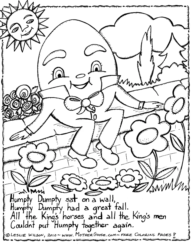Nursery Rhymes Coloring Pages 10