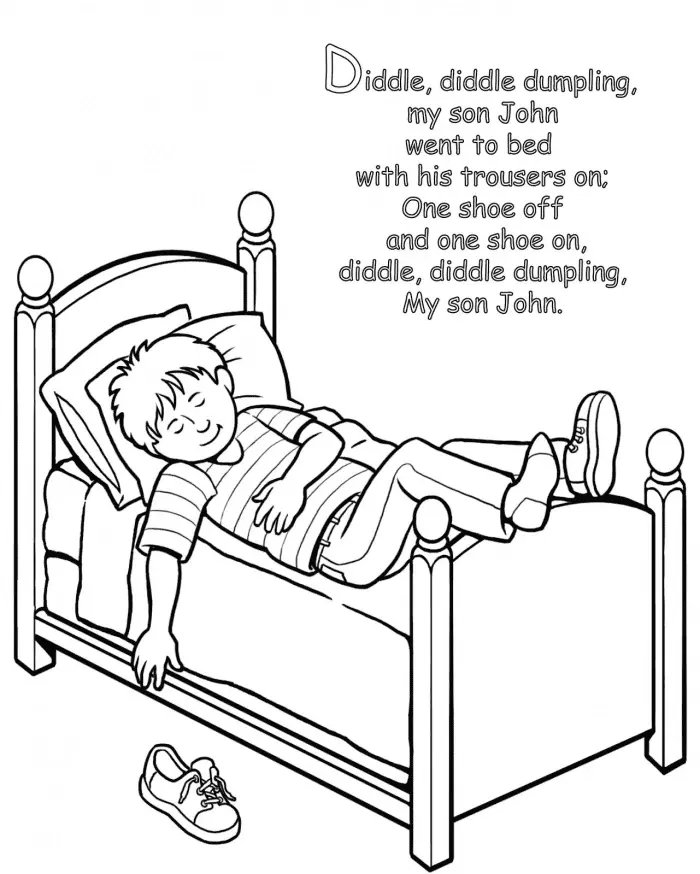 Nursery Rhymes Coloring Pages 12