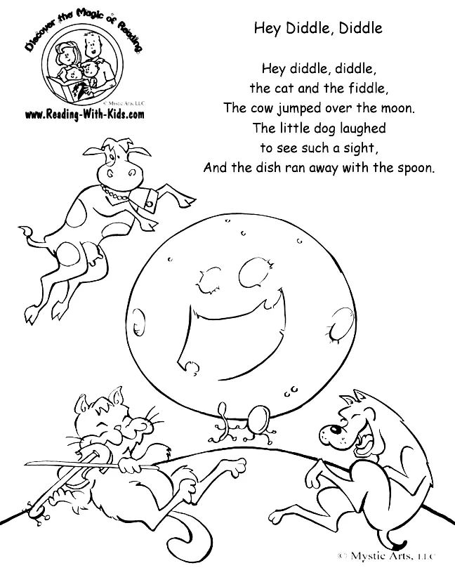 Nursery Rhymes Coloring Pages 14