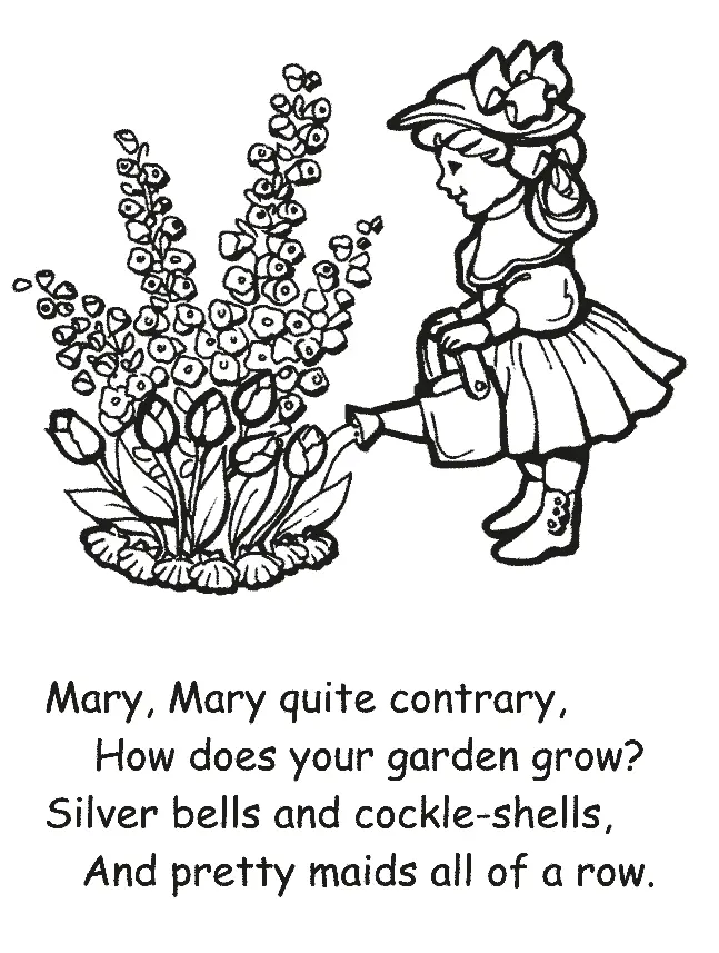 Nursery Rhymes Coloring Pages 18
