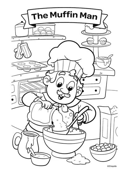 Nursery Rhymes Coloring Pages 19