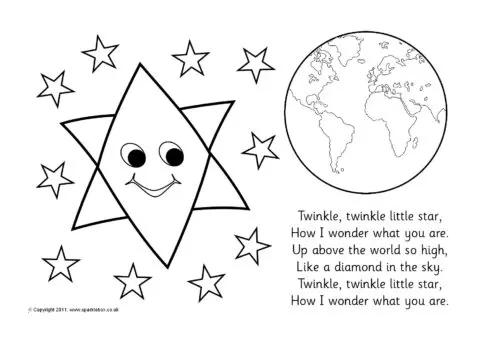 Nursery Rhymes Coloring Pages 2