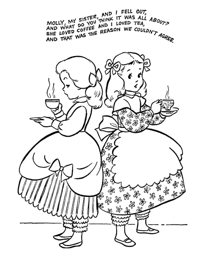 Nursery Rhymes Coloring Pages 23