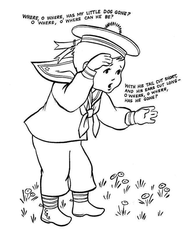 Nursery Rhymes Coloring Pages 24