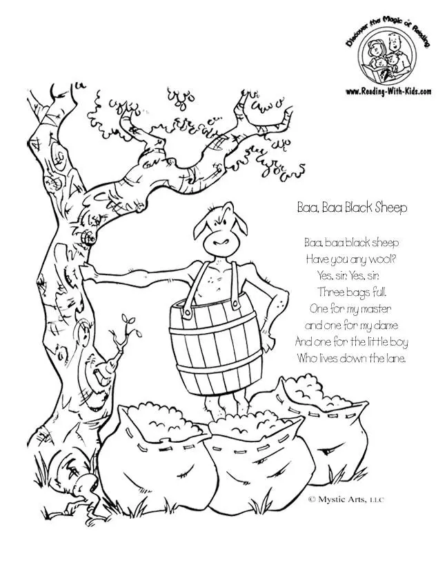 Nursery Rhymes Coloring Pages 26