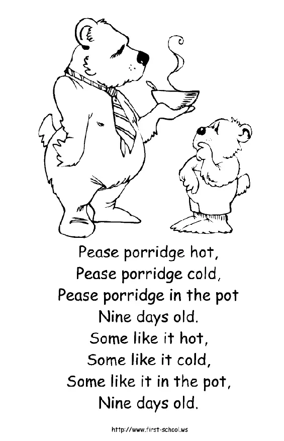 Nursery Rhymes Coloring Pages 6