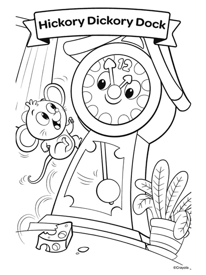 Nursery Rhymes Coloring Pages 9