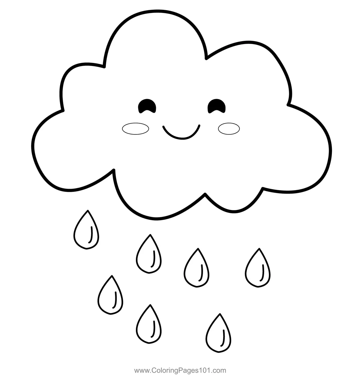 Clouds Coloring Pages