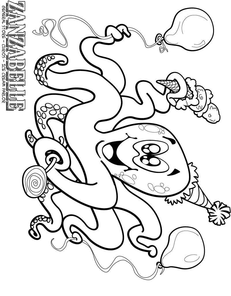 Pulpo Para Colorear 52