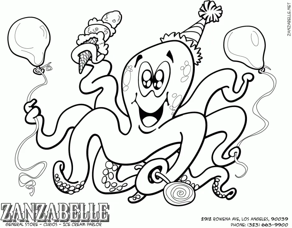 Pulpo Para Colorear 56