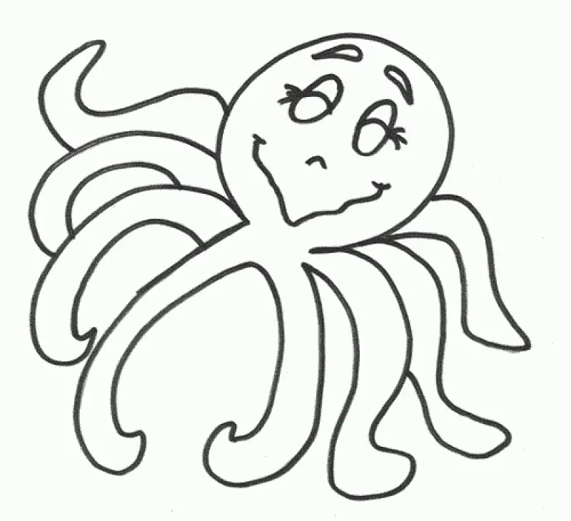 Pulpo Para Colorear 76