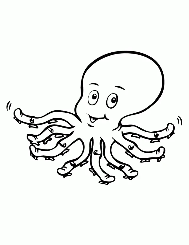 Pulpo Para Colorear 89
