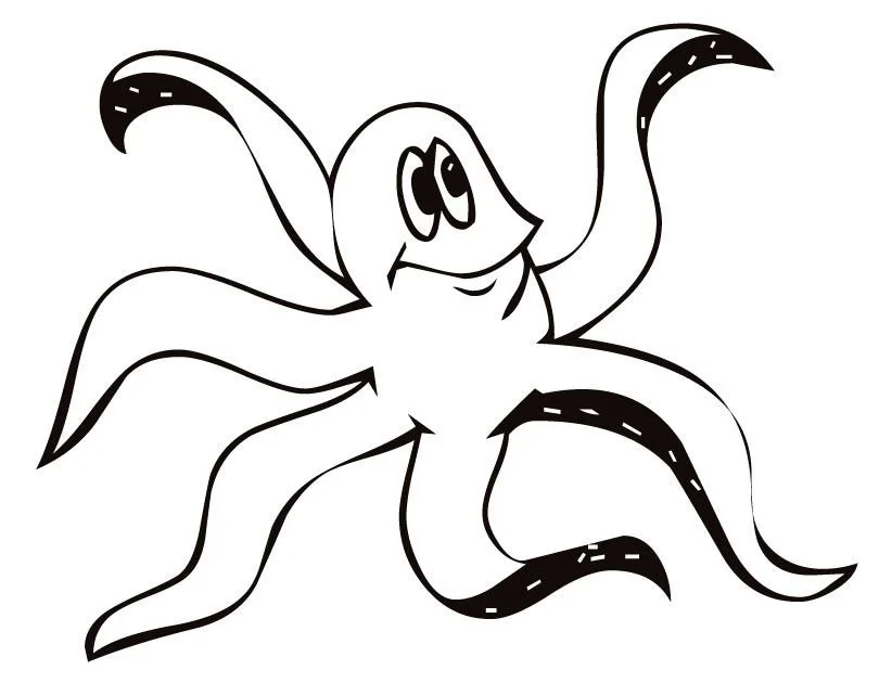 Pulpo Para Colorear 93