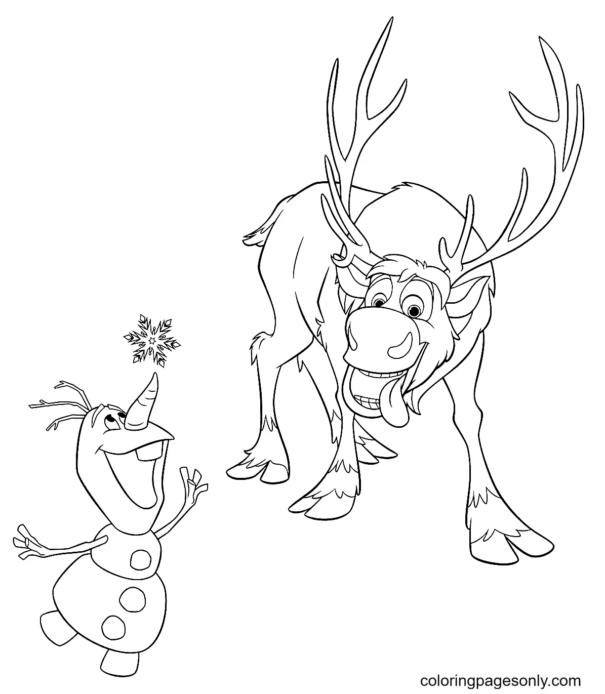 Olaf Coloring Pages 60